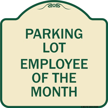 Signmission Employee of the Month Heavy-Gauge Aluminum Architectural Sign, 18" x 18", TG-1818-24105 A-DES-TG-1818-24105